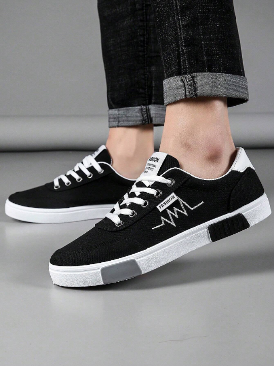 Men's Canvas Shoes, Casual And Versatile Trendy Sports Shoes For Spring, Summer And Autumn