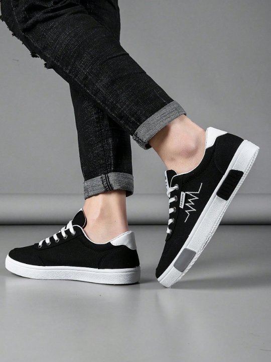 Men's Canvas Shoes, Casual And Versatile Trendy Sports Shoes For Spring, Summer And Autumn