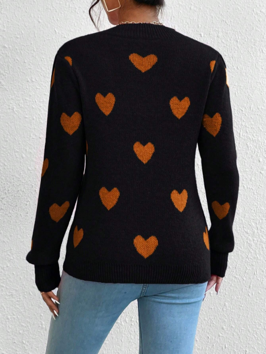 Heart Pattern Sweater