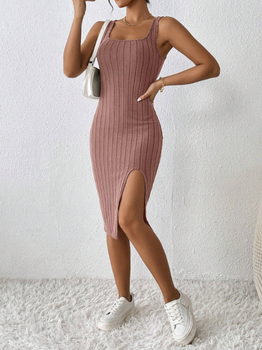 PETITE Split Thigh Tank Summer Women Dress