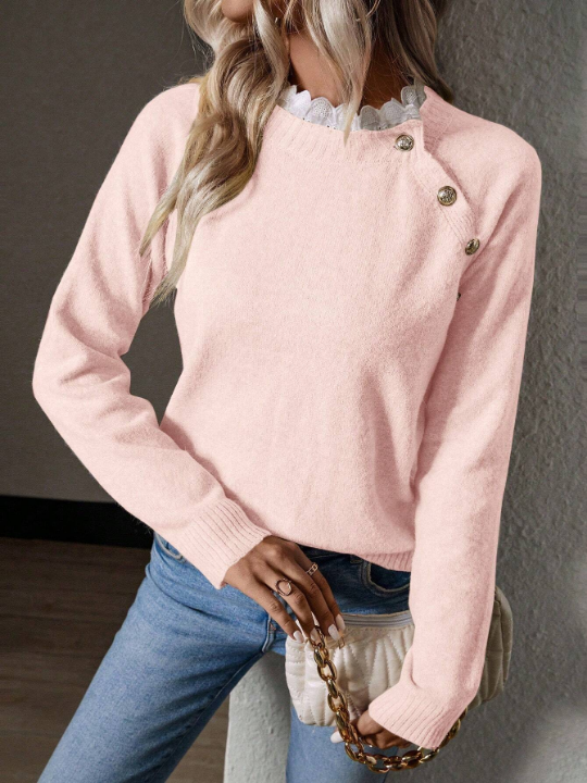 Priv Women'S Raglan Sleeve Sweater