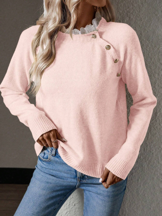 Priv Women'S Raglan Sleeve Sweater