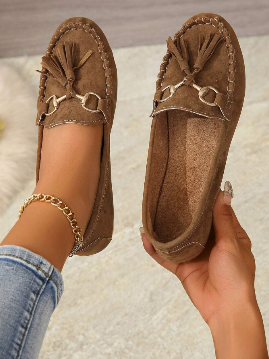 New Arrival Women's Loafers, Flat Leather Shoes With Bow, Soft Moccasins Driving Shoes, Mother Shoes, Plus Size