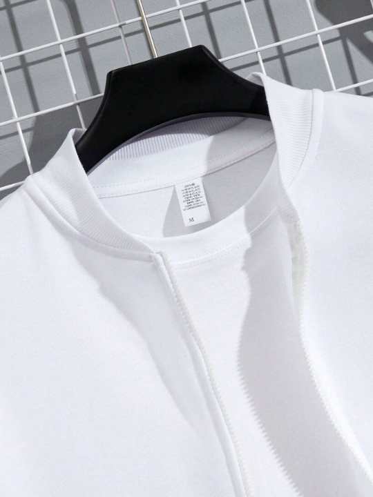 Men Zip Up Sweatshirt Without Tee