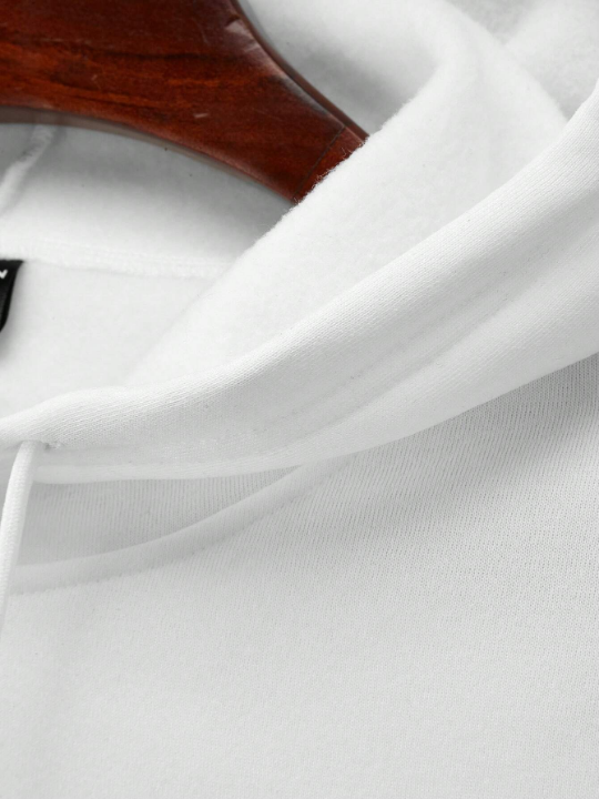 Manfinity Hypemode Men's Text Graphic Hooded Sweatshirt