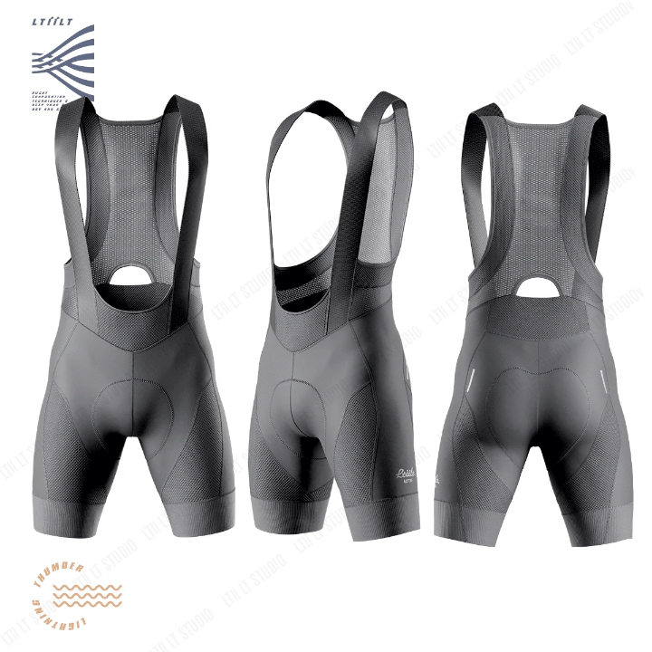 1pc Cut Out Cycling Bib Shorts Gym Clothes Men Biker Shorts