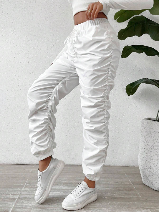 Unity Knot Elastic Knot Waist Ruched Pants