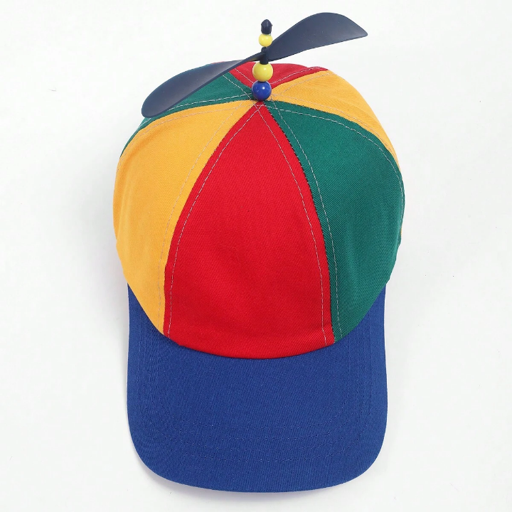 1pc Unisex Classic Color Block Cute Propeller Baseball Cap Suitable For Parties, Dates, Traveling, Sports Outfits And Accesories