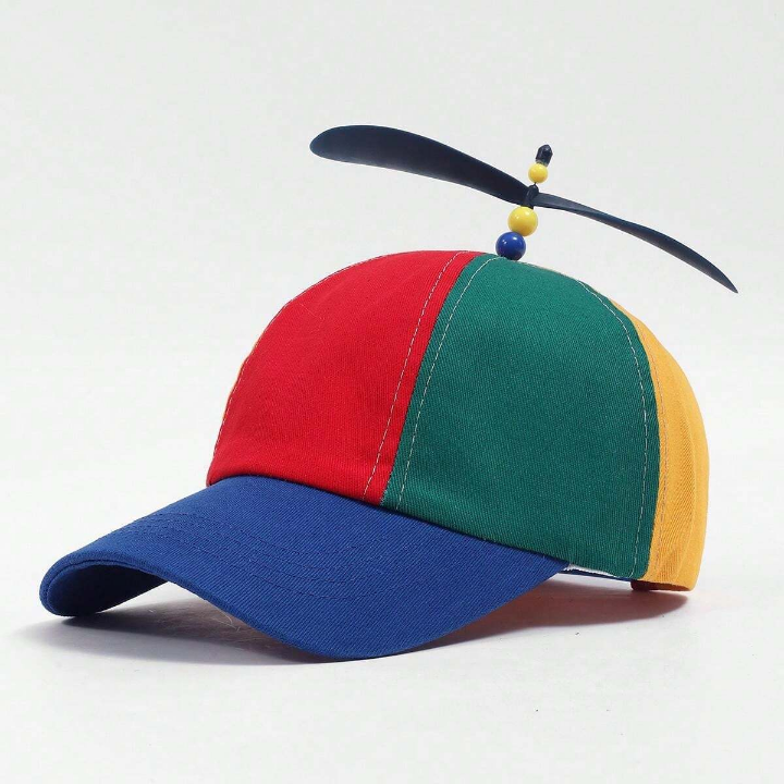 1pc Unisex Classic Color Block Cute Propeller Baseball Cap Suitable For Parties, Dates, Traveling, Sports Outfits And Accesories