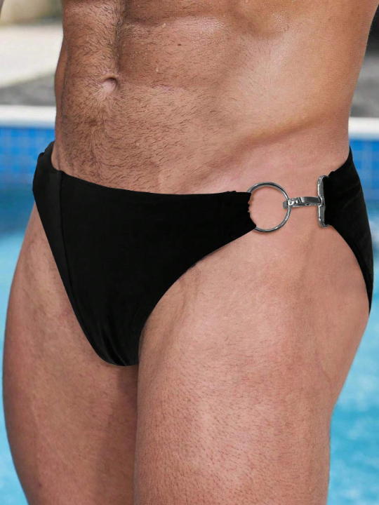 Manfinity Swimmode Men O-ring Detail Solid Swim Brief