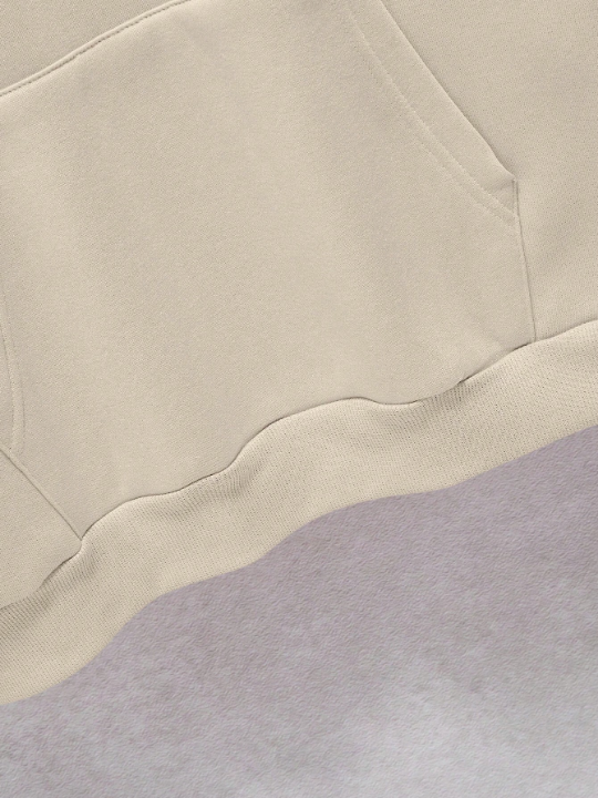 Men Kangaroo Pocket Drawstring Thermal Lined Hoodie