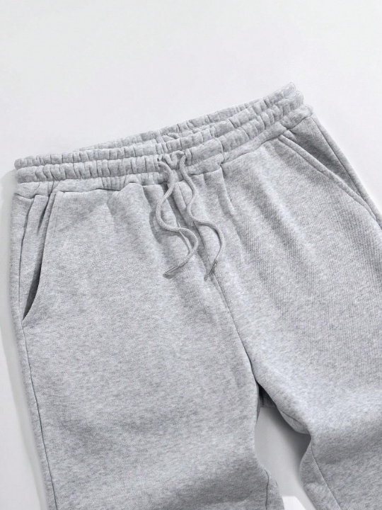 Men Drawstring Waist Sweatpants