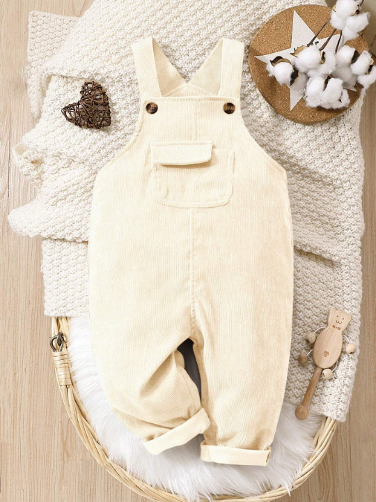 Baby Boy Flap Pocket Overall Jumpsuit