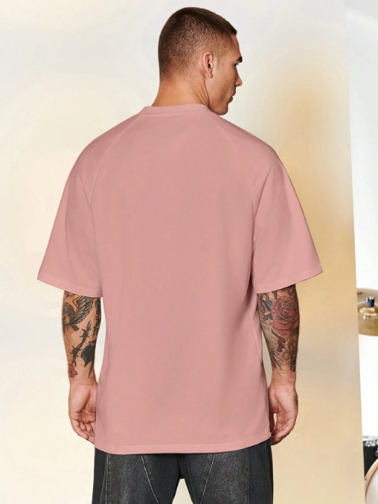 Manfinity Hypemode Men's Solid Color Short Sleeve T-shirt