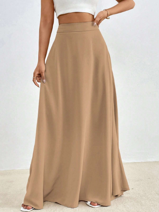 Essnce Solid Maxi Skirt