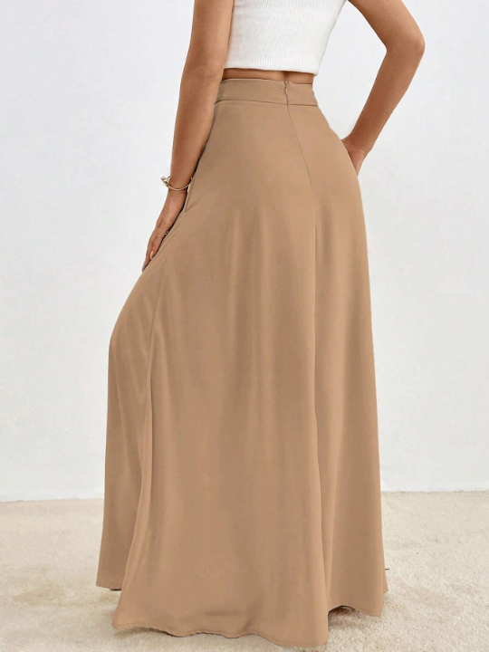 Essnce Solid Maxi Skirt