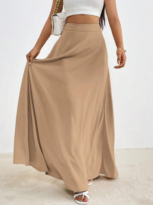 Essnce Solid Maxi Skirt