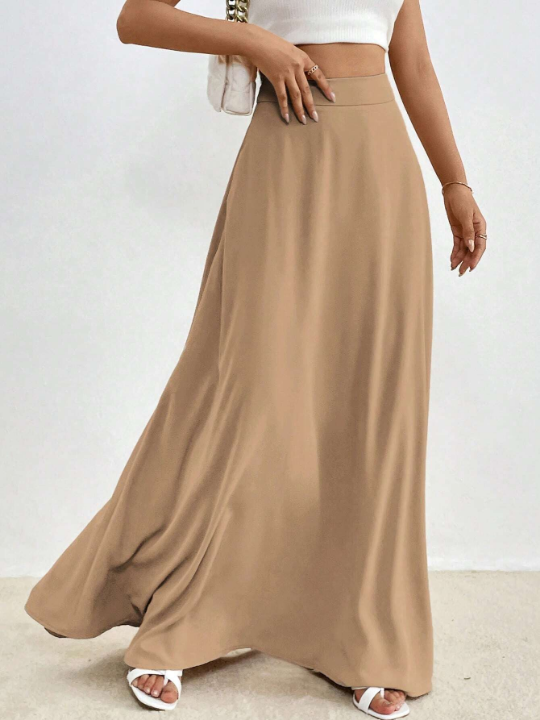 Essnce Solid Maxi Skirt