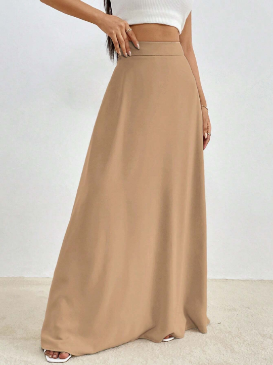 Essnce Solid Maxi Skirt