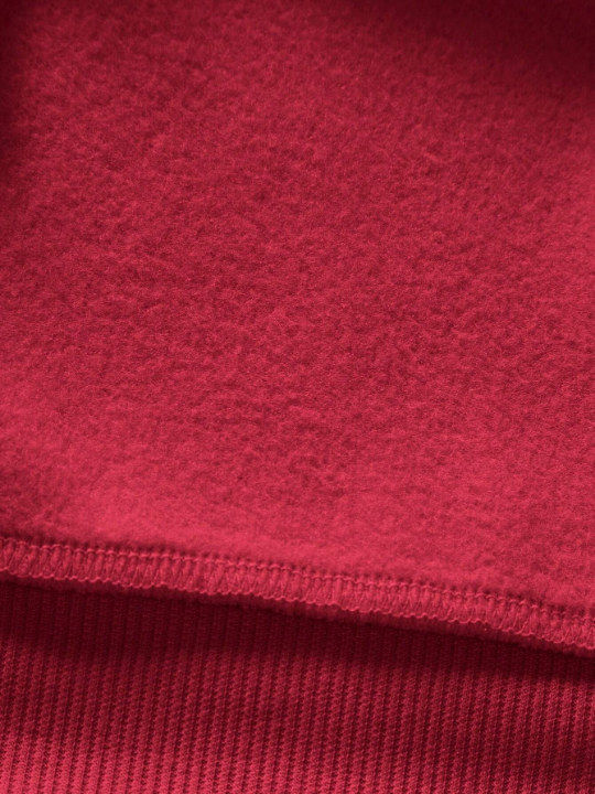 Cottnline Men Solid Drop Shoulder Thermal Lined Sweatshirt