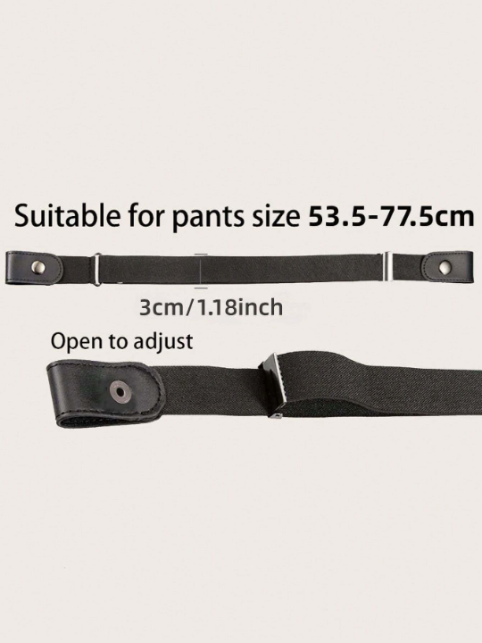 1pc invisible belt lady's casual stretch stretch stretch jeans belt