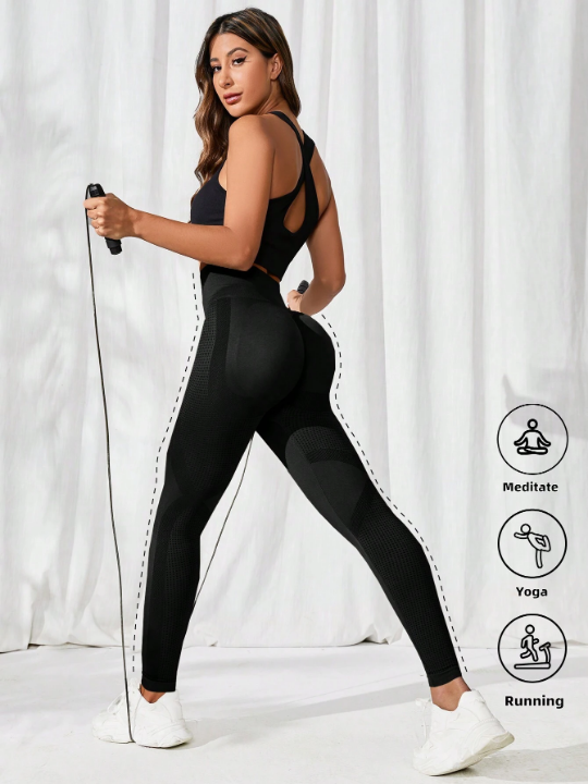 Yoga Basic Wide Waistband Sports Leggings