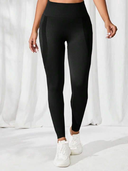 Yoga Basic Wide Waistband Sports Leggings