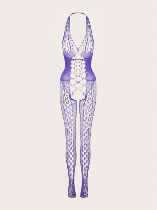 Classic Sexy 4pcs Cut Out Fishnet Crotchless Bodystocking