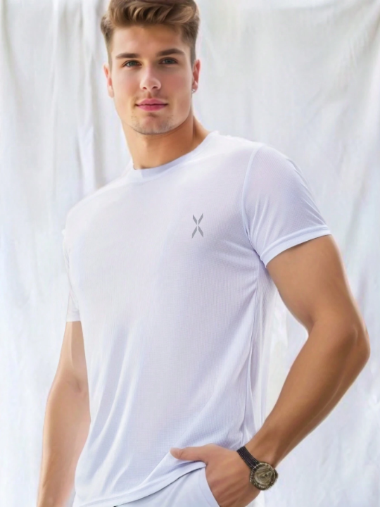 Men's Quick-Dry Workout Running T-Shirt For Gym And Casual Gym Clothes Men Basic T Shirt