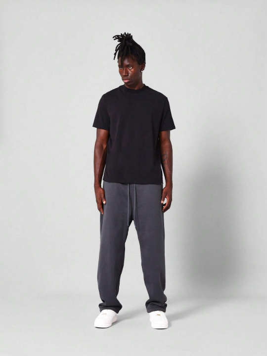 SUMWON Straight Fit Essential Drop Crotch Jogger