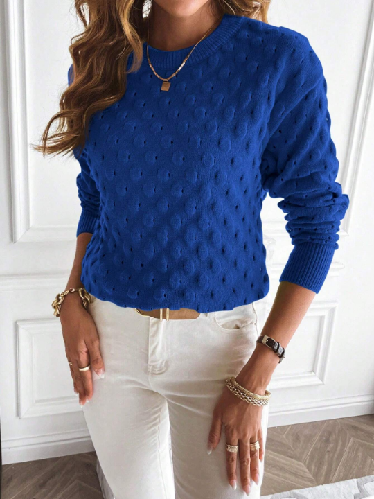 Essnce Solid Drop Shoulder Sweater