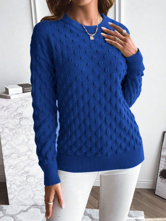 Essnce Solid Drop Shoulder Sweater