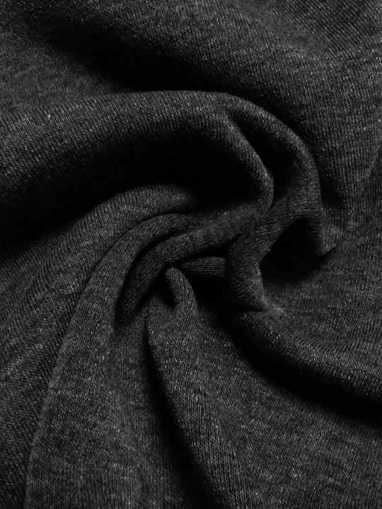 Manfinity Basics Men Zip Up Drawstring Thermal Lined Hoodie