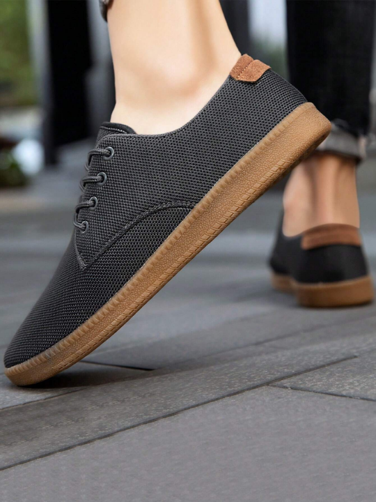 Mens Fashion Sneakers Casual Shoes Minimalist Oxfords Slip On Flat Shoes Workout Breathable Loafers Business Dress Shoes