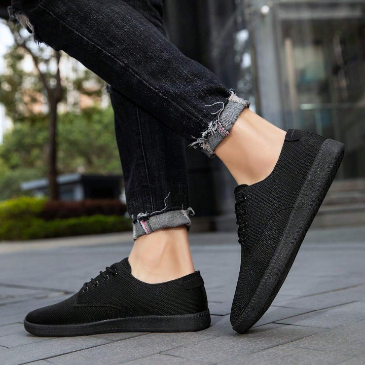 Mens Fashion Sneakers Casual Shoes Minimalist Oxfords Slip On Flat Shoes Workout Breathable Loafers Business Dress Shoes