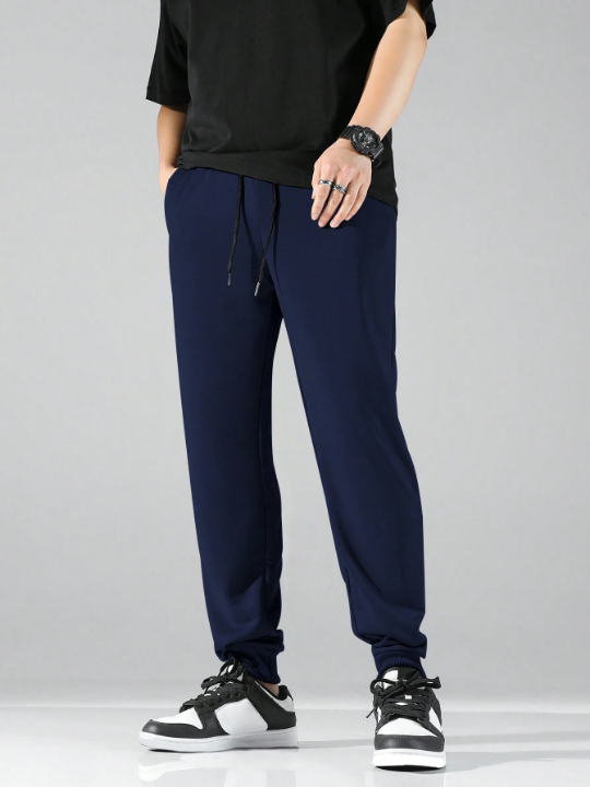 Manfinity Basics Men Drawstring Waist Sweatpants