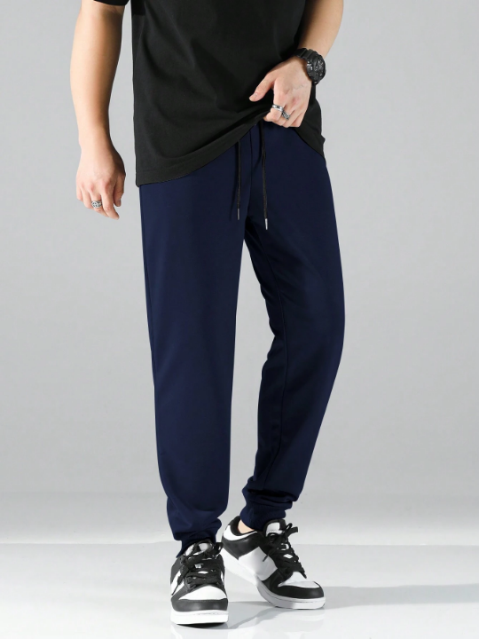 Manfinity Basics Men Drawstring Waist Sweatpants