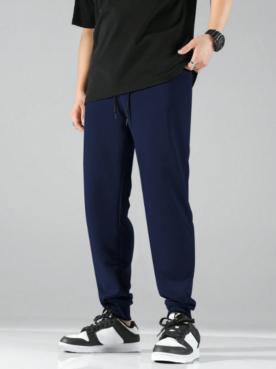 Manfinity Basics Men Drawstring Waist Sweatpants