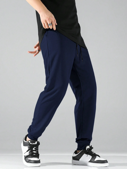 Manfinity Basics Men Drawstring Waist Sweatpants