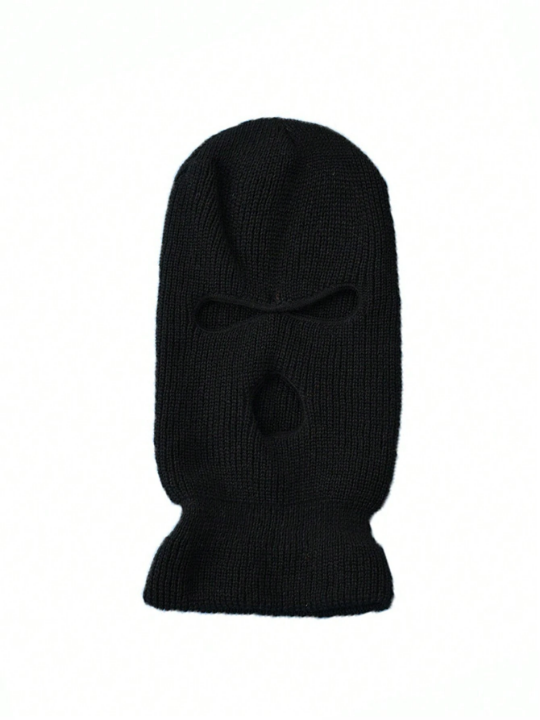 1pc 3-Hole Ski Mask Face Neck Knitted Beanies Balaclava Outdoor Sport Warm Full Face Cover