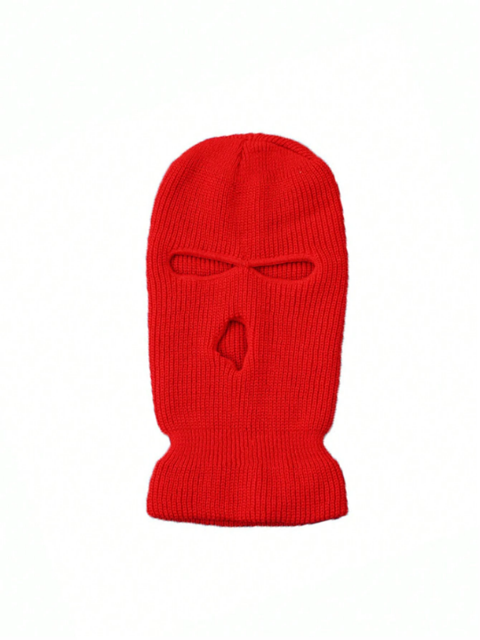 1pc 3-Hole Ski Mask Face Neck Knitted Beanies Balaclava Outdoor Sport Warm Full Face Cover