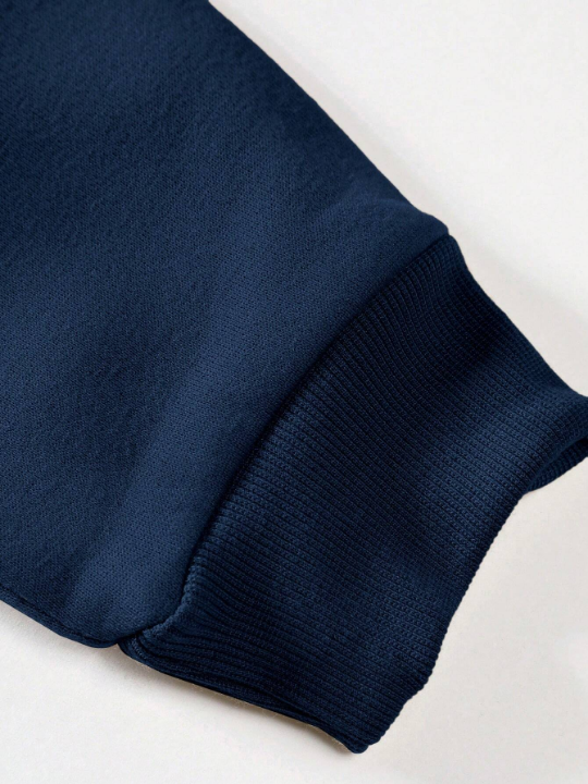 Cottnline Men Solid Drop Shoulder Sweatshirt Without Tee