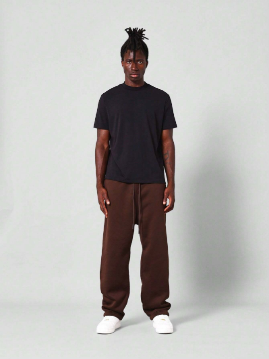 SUMWON Straight Fit Essential Drop Crotch Jogger