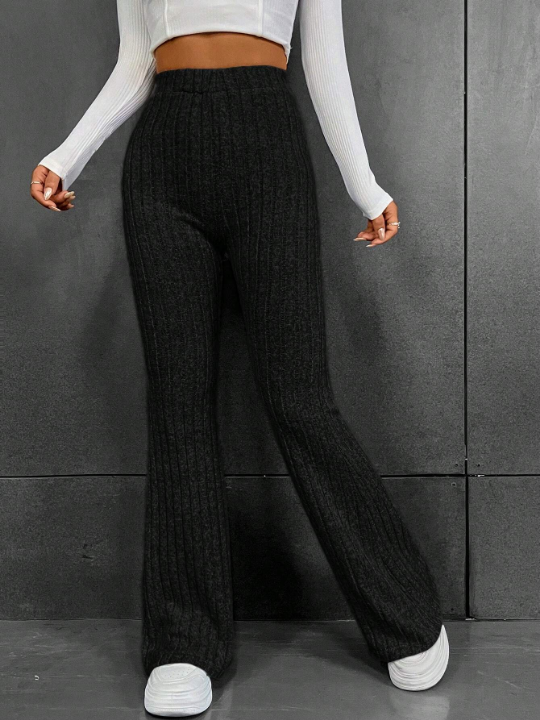 EZwear High Waist Flare Leg Pants