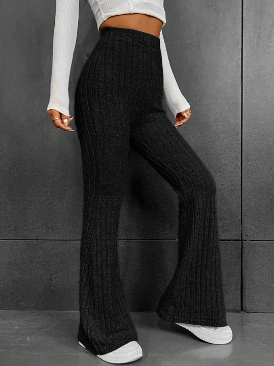 EZwear High Waist Flare Leg Pants