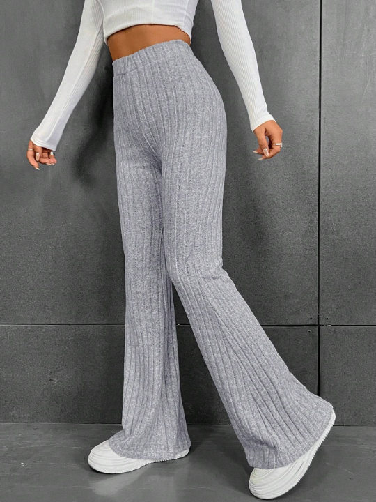 EZwear High Waist Flare Leg Pants