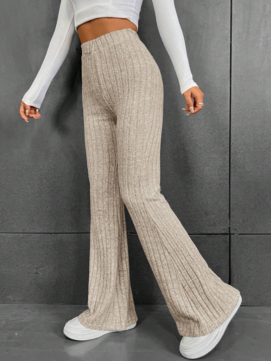 EZwear High Waist Flare Leg Pants