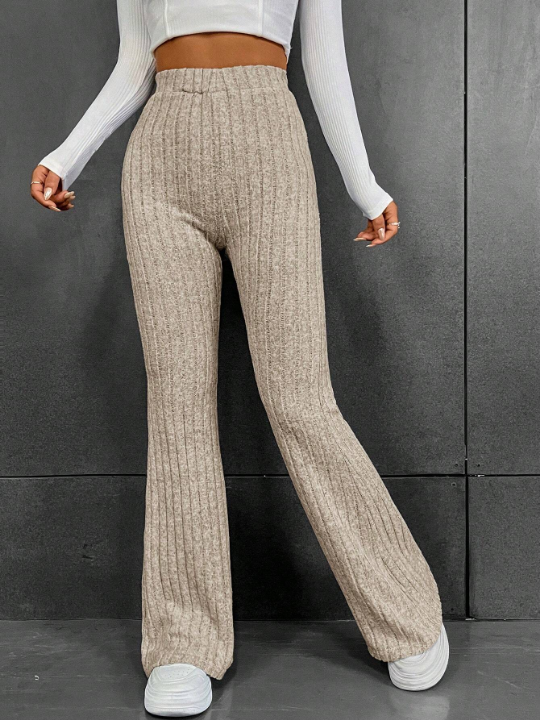 EZwear High Waist Flare Leg Pants