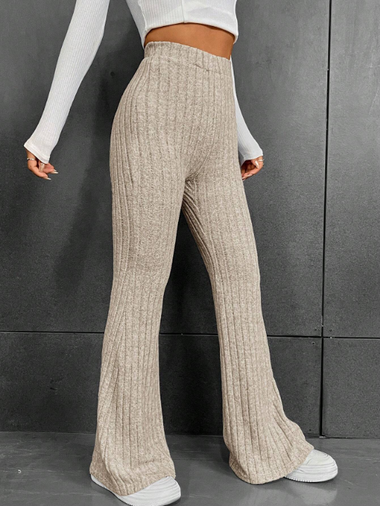 EZwear High Waist Flare Leg Pants