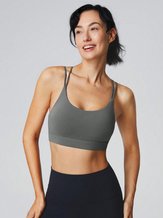 GLOWMODE FeatherFit Strappy Back Sports Bra